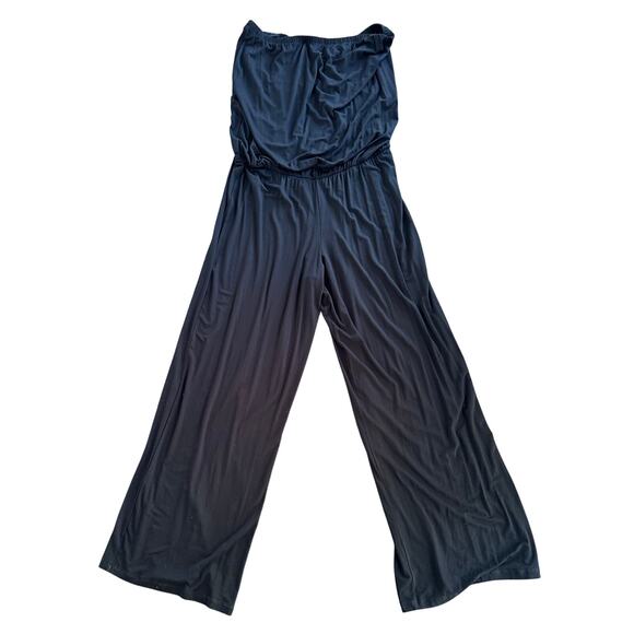 ASOS Wide Leg Jumpsuit - Black - Sz 18 - Picture 3 of 6